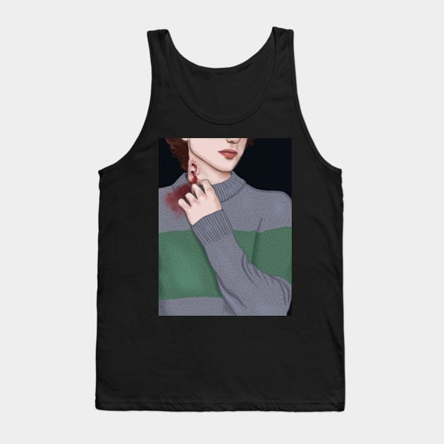 Bitten by a Vampire Tank Top by CintiaSand